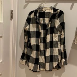 Black and white flannel